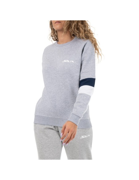 Sudadera Siux Belim Gris Mujer | Ofertas de pádel